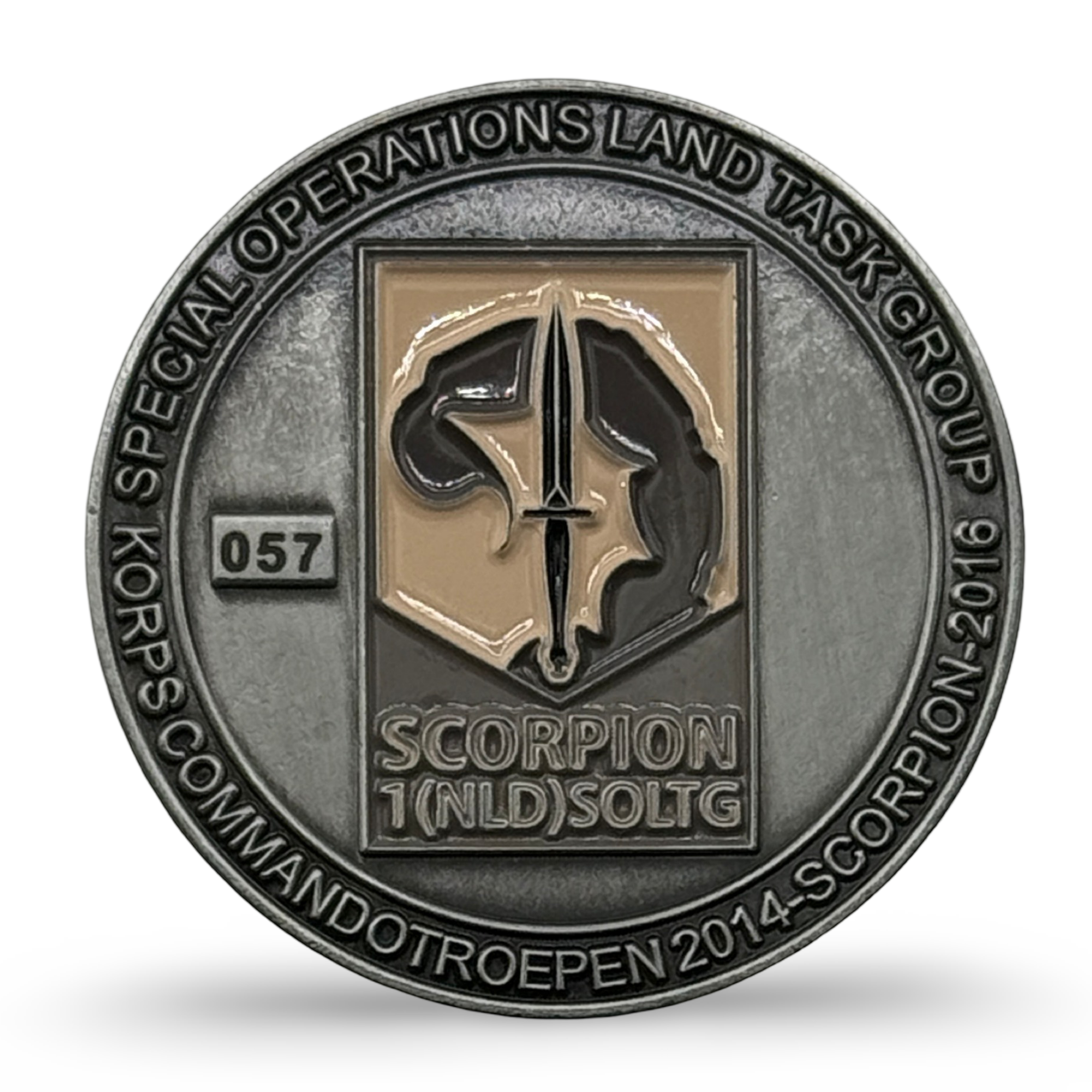 Korps Commandotroepen Mali Coin Zwart front