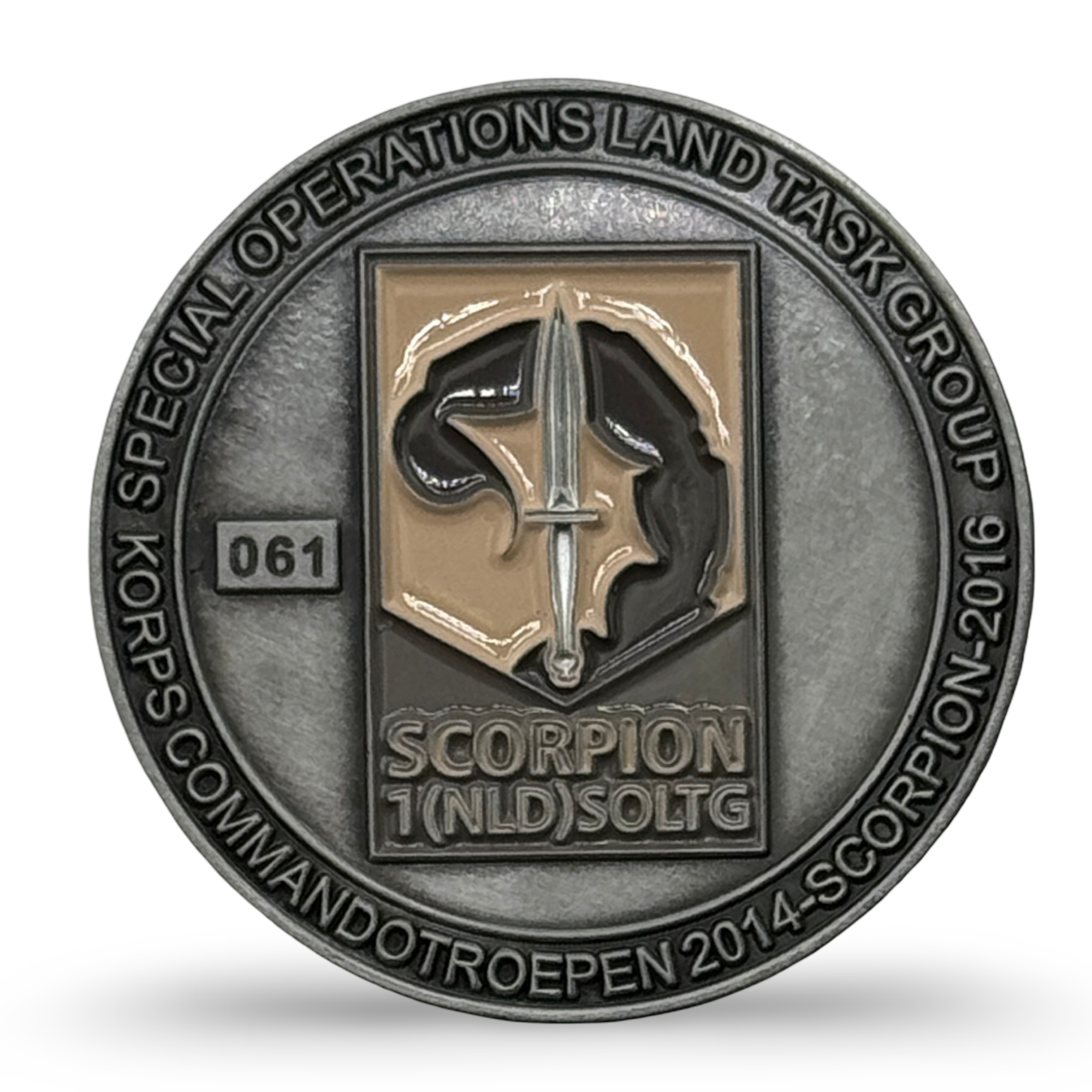 Korps Commandotroepen Mali Coin Zilver front