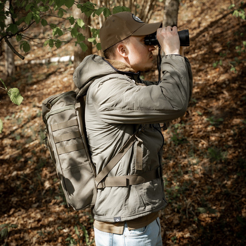 Reversible Sherpa Softshell Jas Coyote/Ranger groen oudoor