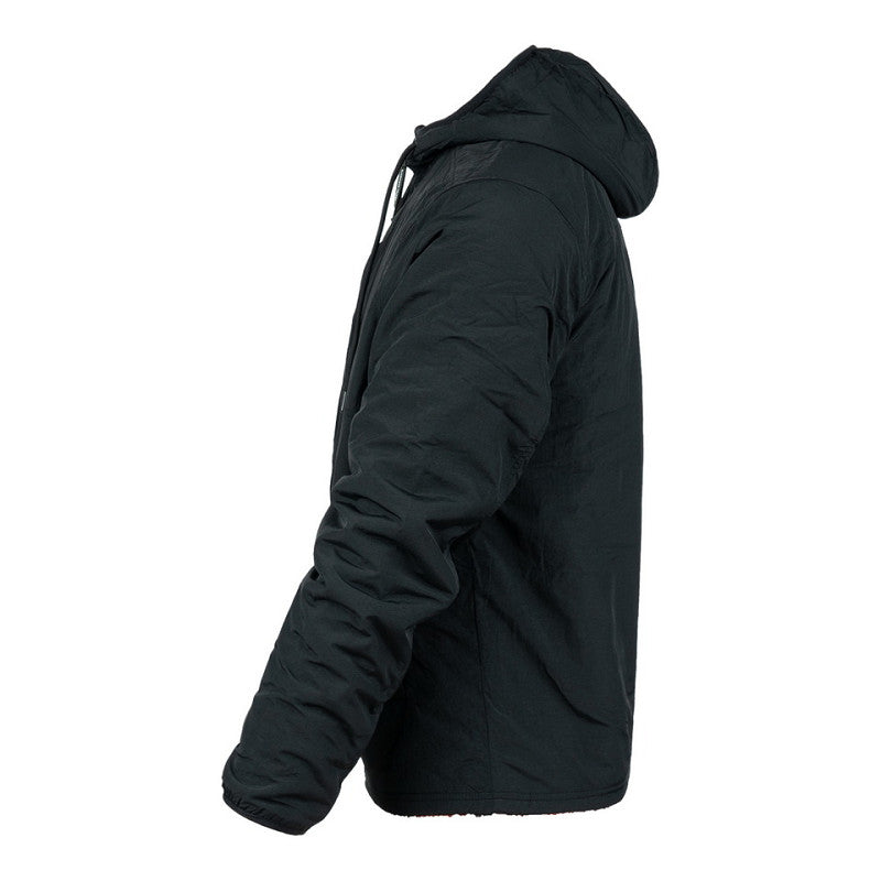 Reversible Sherpa Softshell Jas Rood/Zwart zijkant