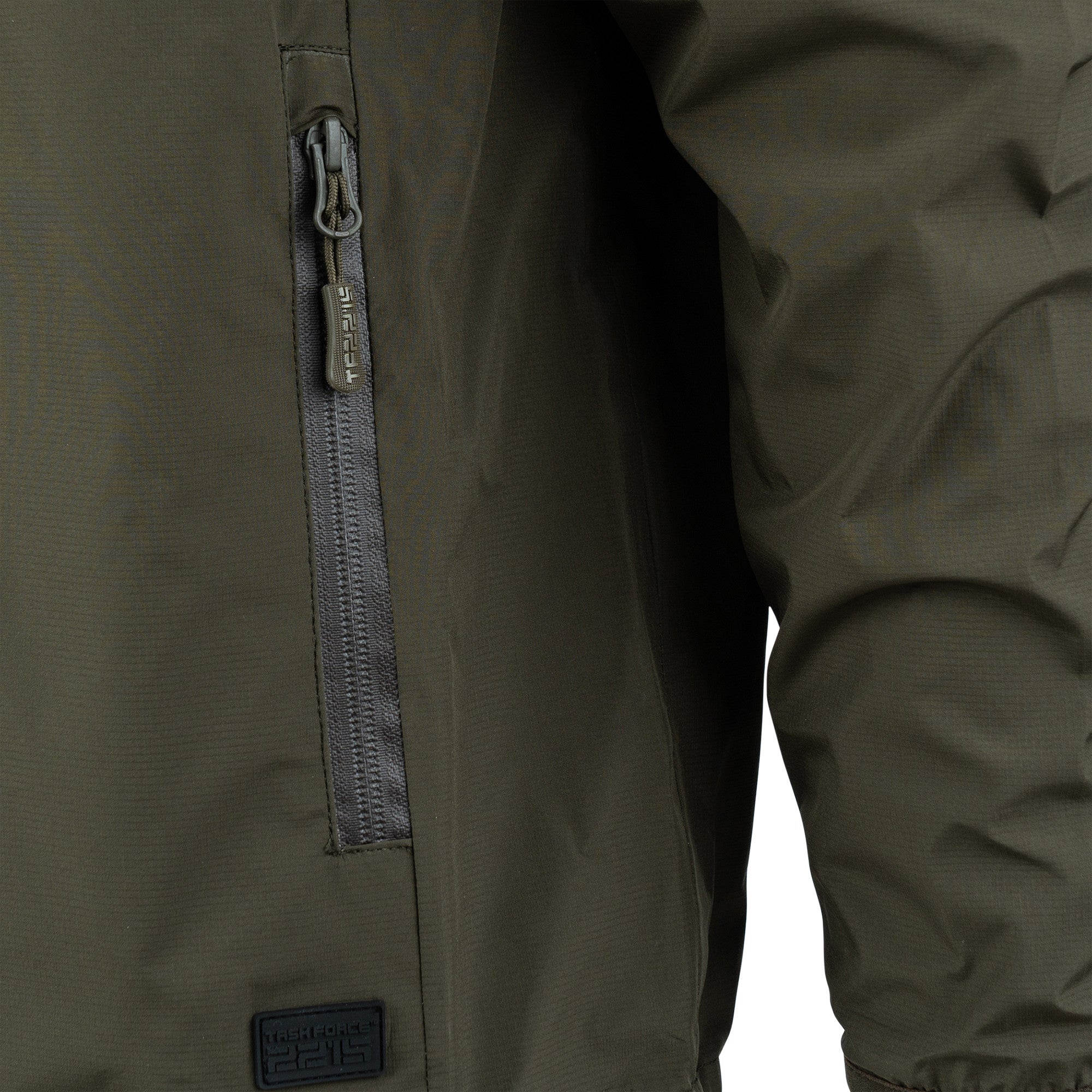 TF-2215 Waterproof Hardshell Jas – Ranger Green rits
