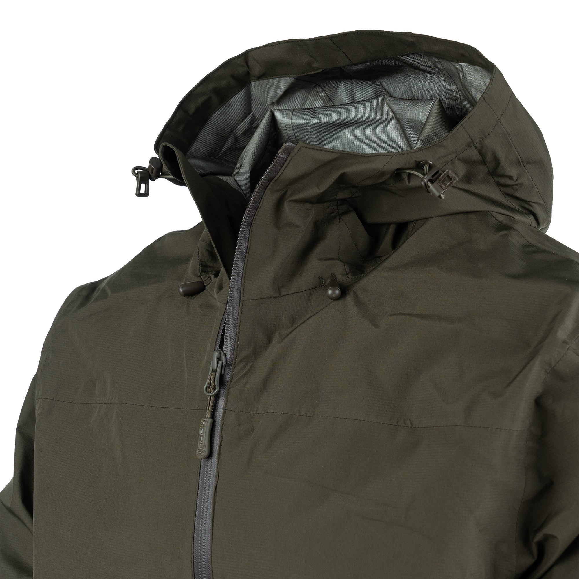 TF-2215 Waterproof Hardshell Jas – Ranger Green sluiting en capuchon