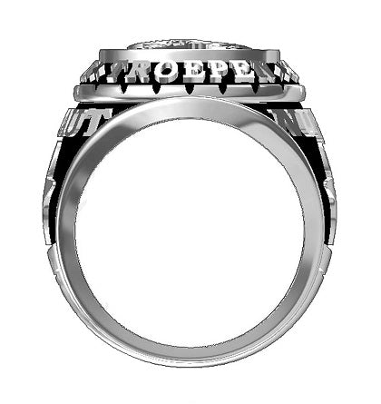 Honor Ring Nunc Aut Nunquam zijkant