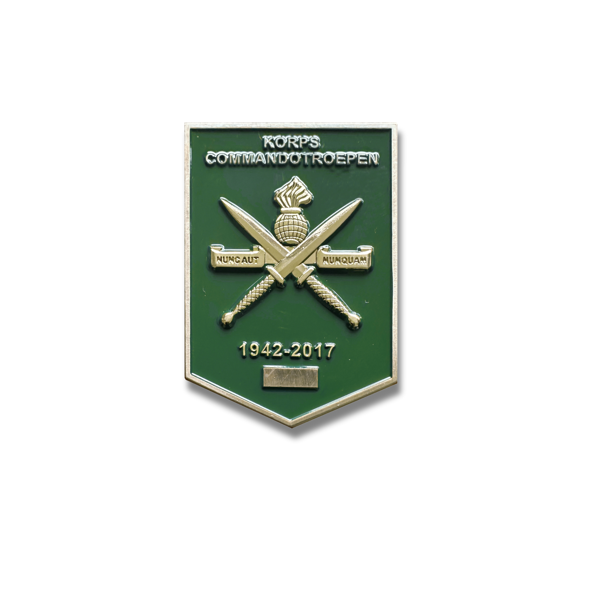 Reünie Coin – 75 Jaar Korps Commandotroepen 1942 - 2017 voorzijde