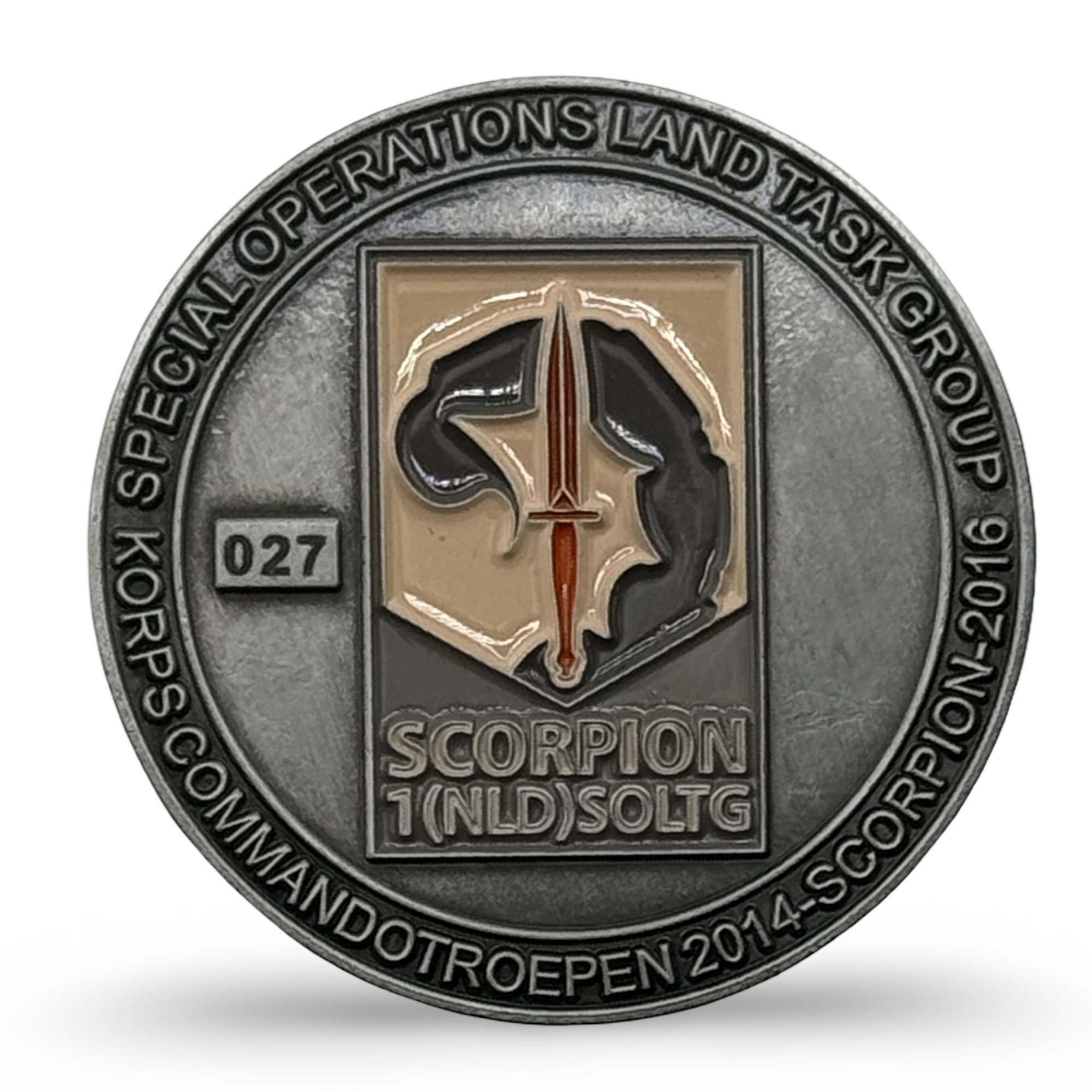 Korps Commandotroepen Mali Coin Rood front