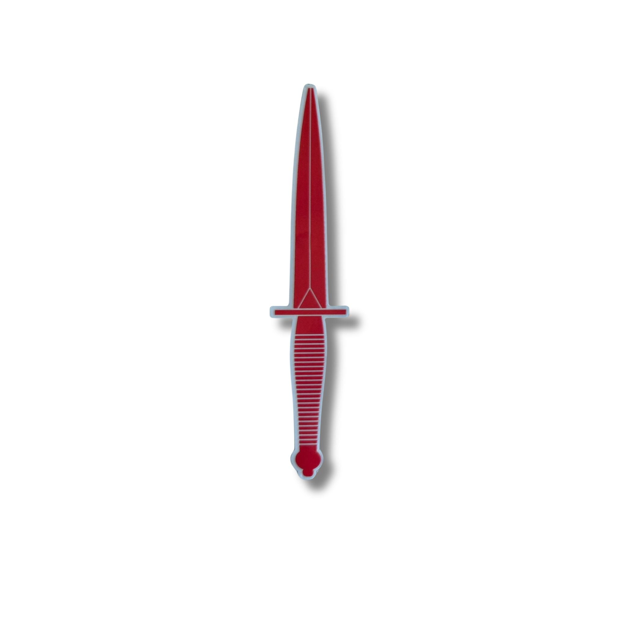 Korps Commandotroepen Dolk Sticker rood