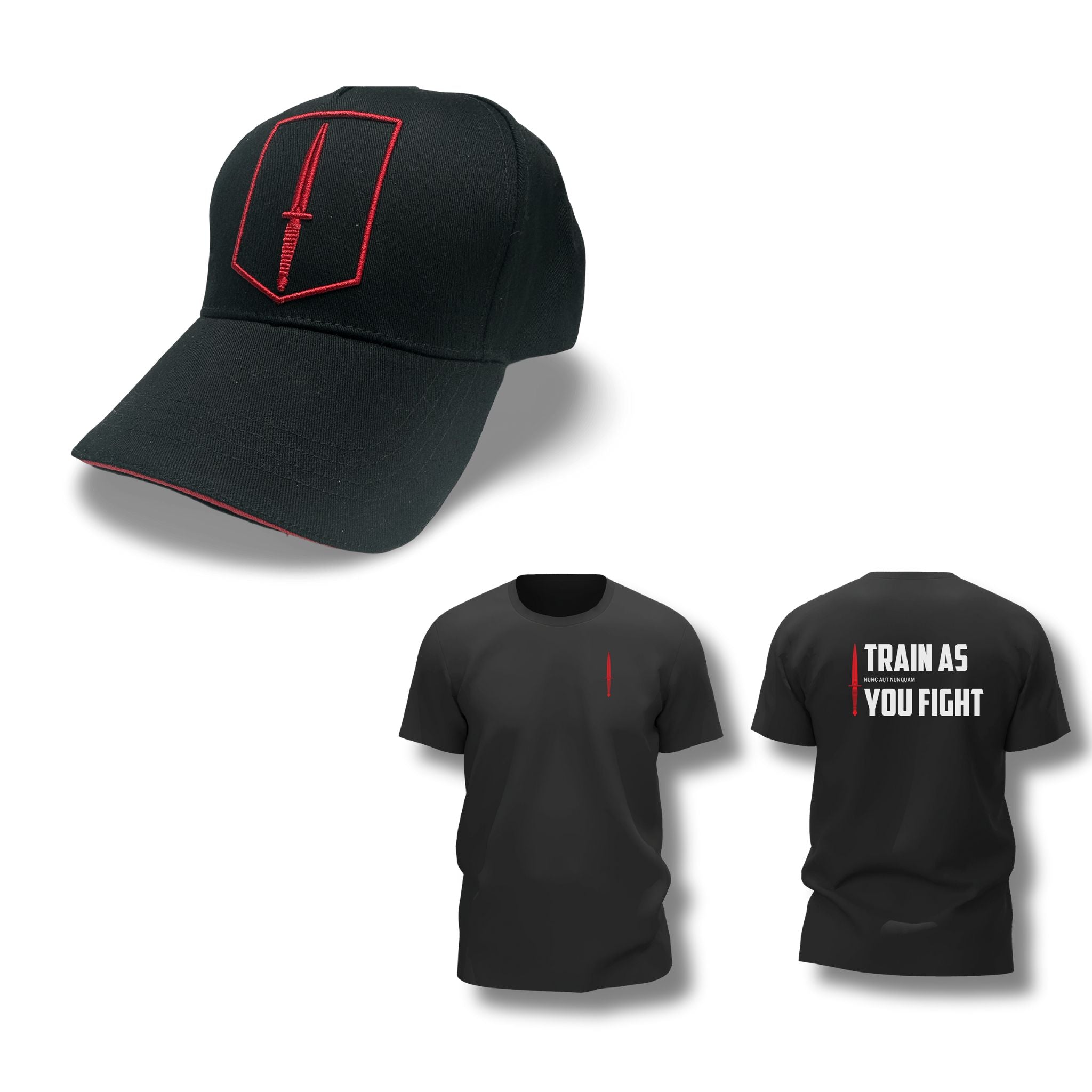 Introductie aanbieding cap en T-shirt train as you fight