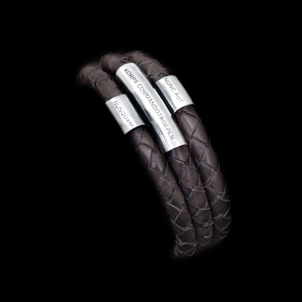 Leren armband Nunc aut Nunquam