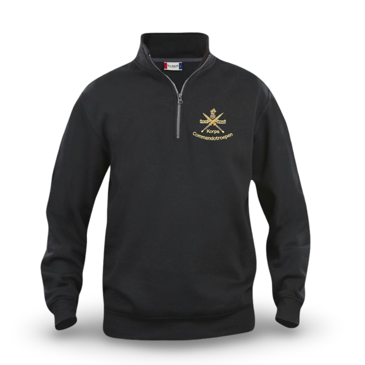 KCT_Clique_half_zip_black_fron