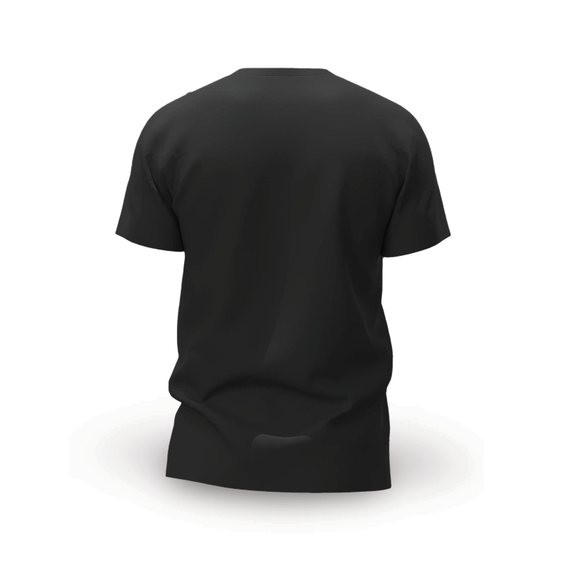 T-shirt Zwart met wit Korps Commandotroepen-logo back
