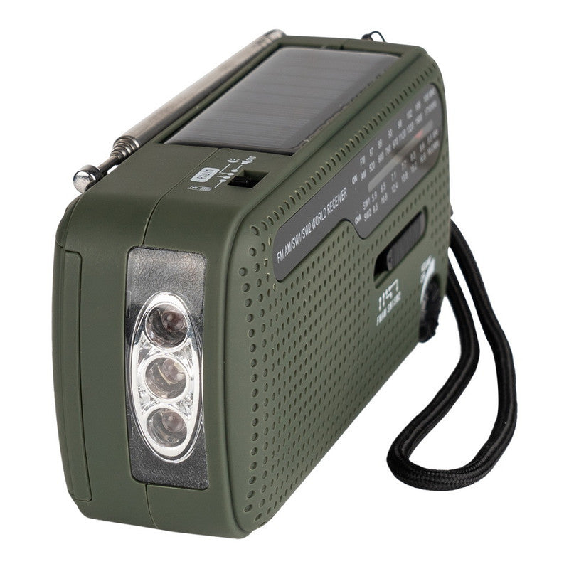 Multi-funtionele noodradio zaklamp