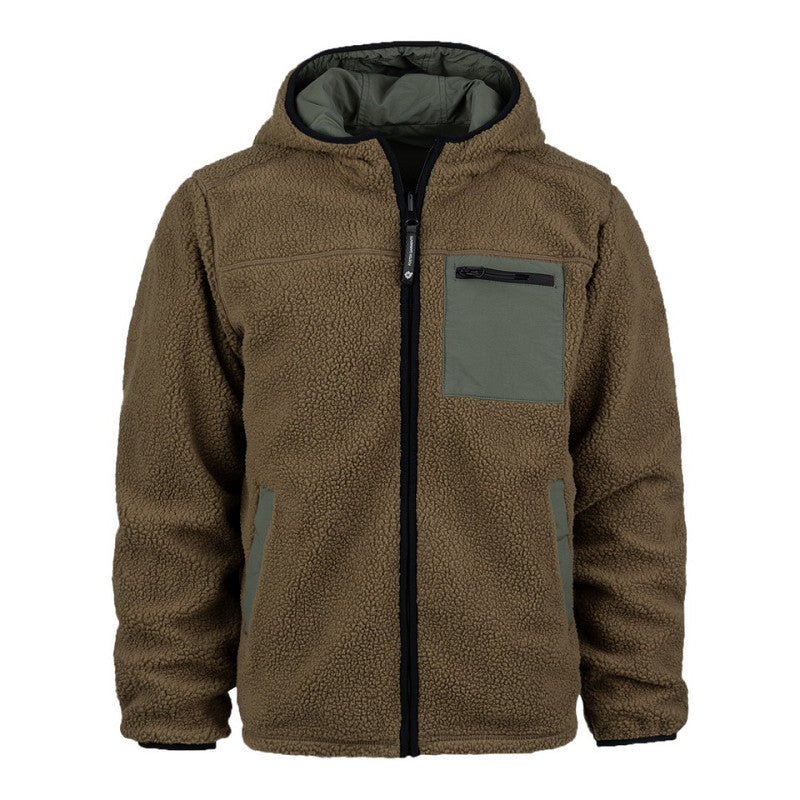 Reversible Sherpa Softshell Jas Coyote/Ranger groen