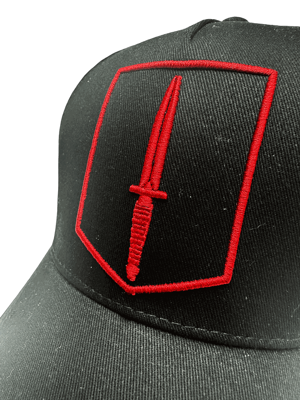 KCT Cap Zwart – met rode 3D patch zoom