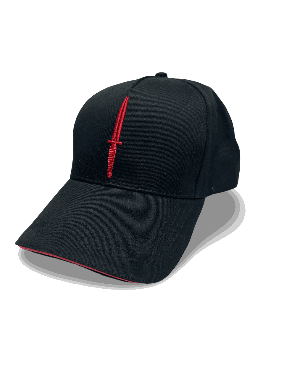 KCT Cap Zwart – met rode 3D dolk