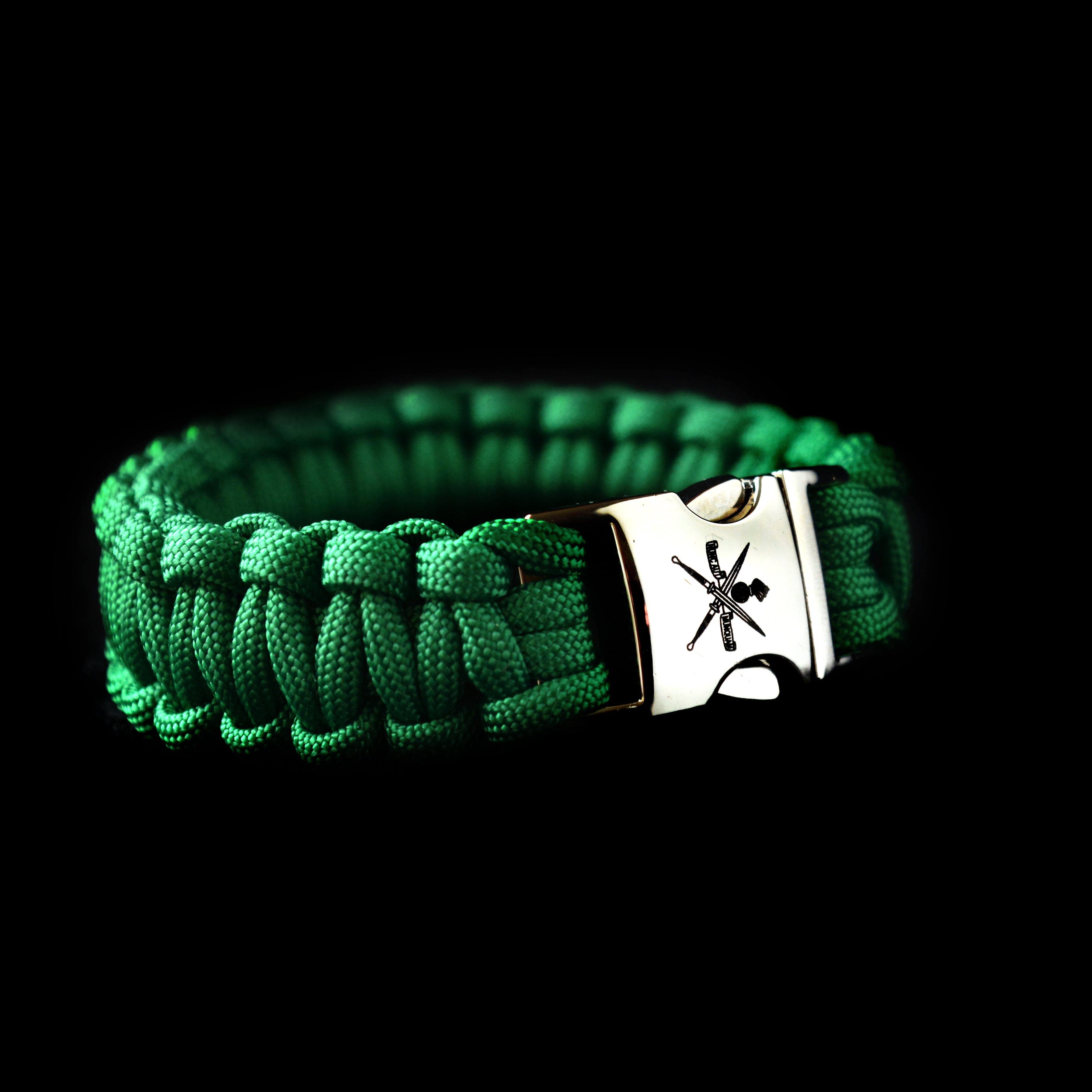 KCT paracord armband groen