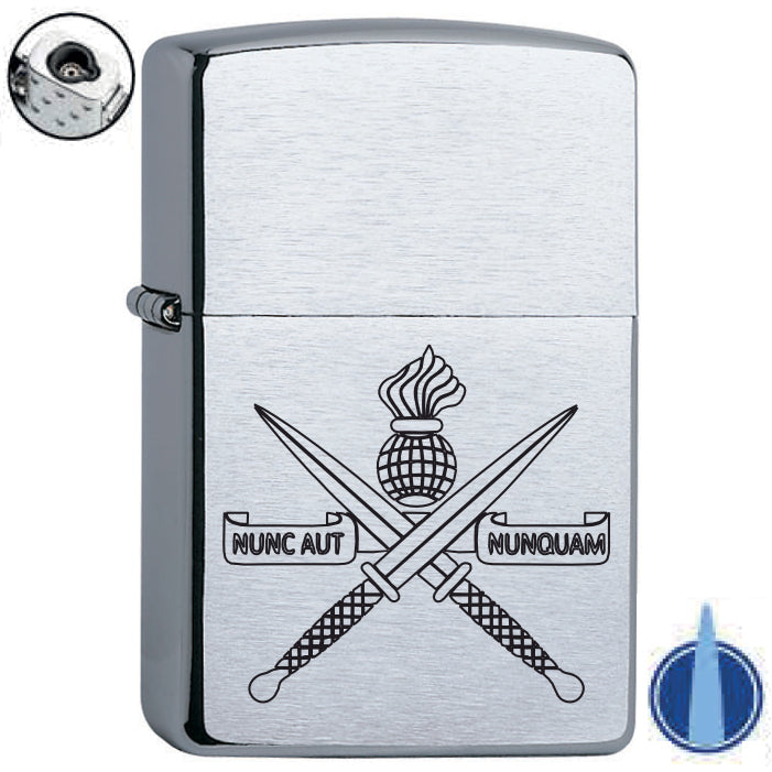 Zippo Aansteker met korpslogo Chroom
